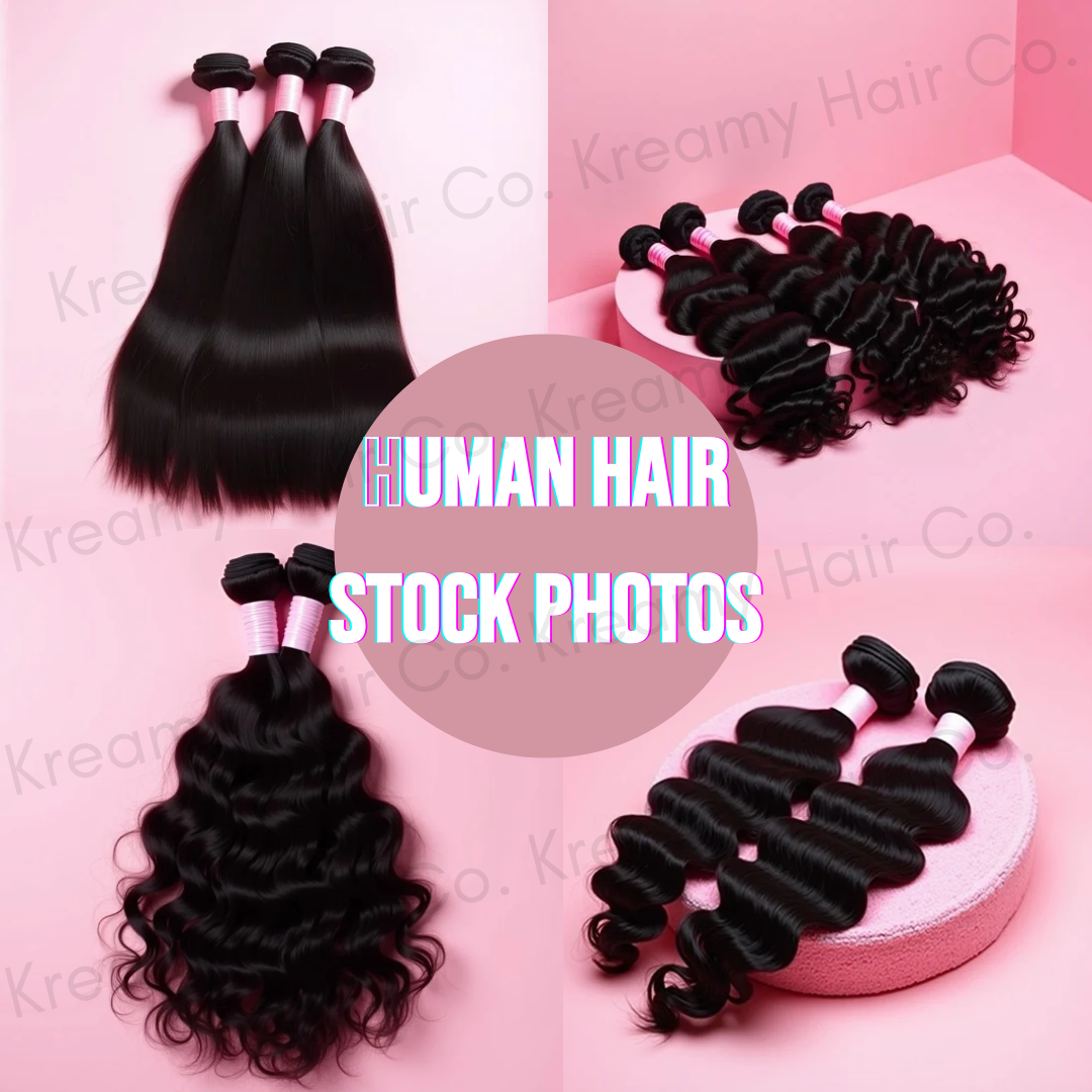 Digital Download- Hair Stock Photos, Hair Models, Hair Bundles, High Quality Hair Photos for Hair Website or Marketing| Glossy Pink