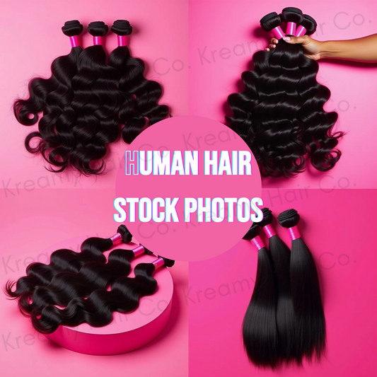 Digital Download- Hair Stock Photos, Hair Models, Hair Bundles, High Quality Hair Photos for Hair Website or Marketing| Color Pink