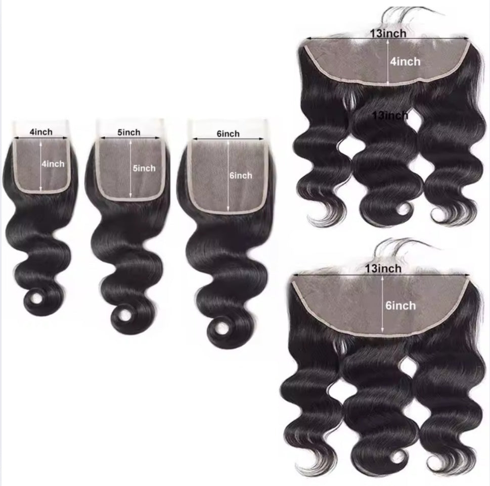 Kreamy Hair Co. Premium HD Virgin Closures & Frontals